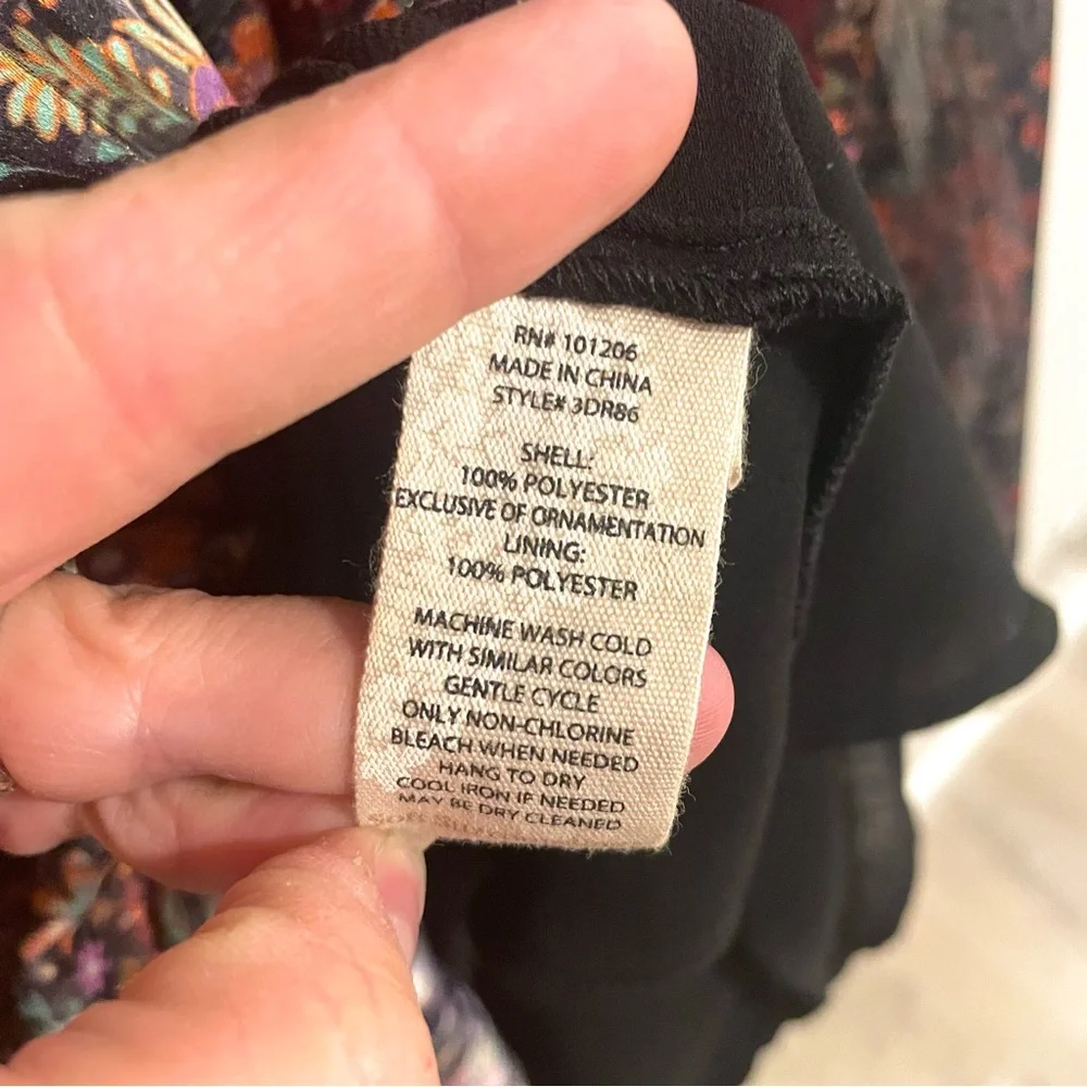 SOFT SURROUNDINGS Castille Floral Tunic Dress - Size Petite Large - Picture 14 of 16